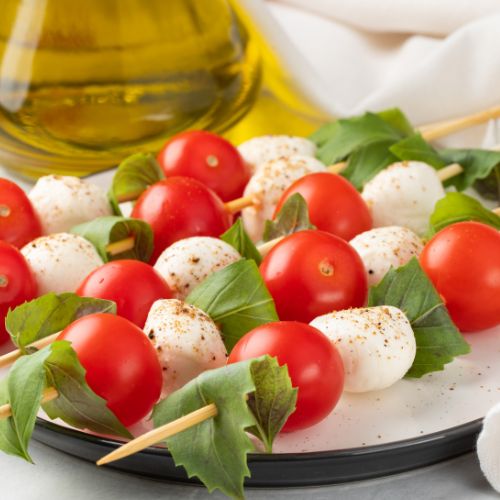 brocheta caprese Catering Italiano Madrid
